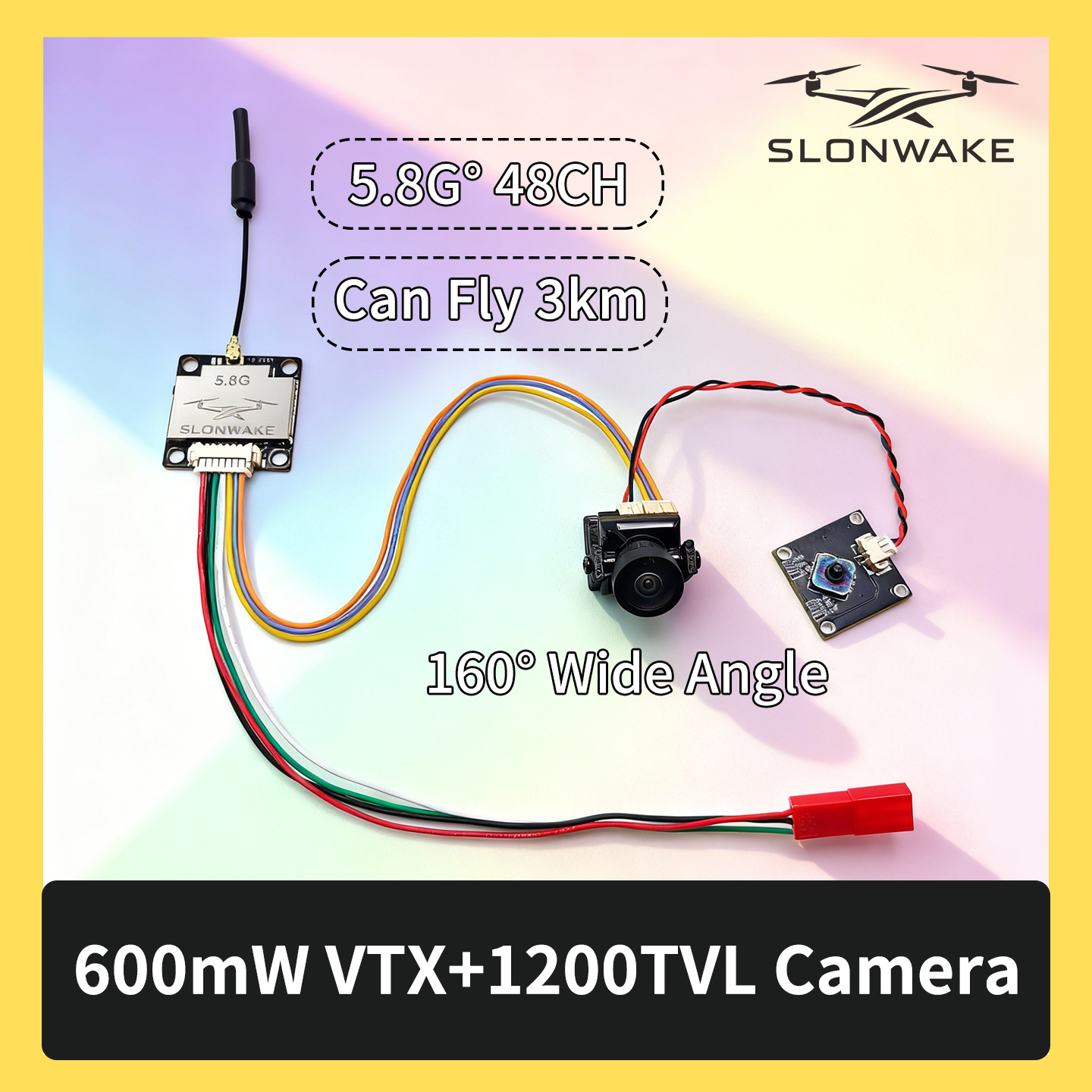 Fpv Drone Kit - SLONWAKE 5.8G 600mW 7-24V FPV Video