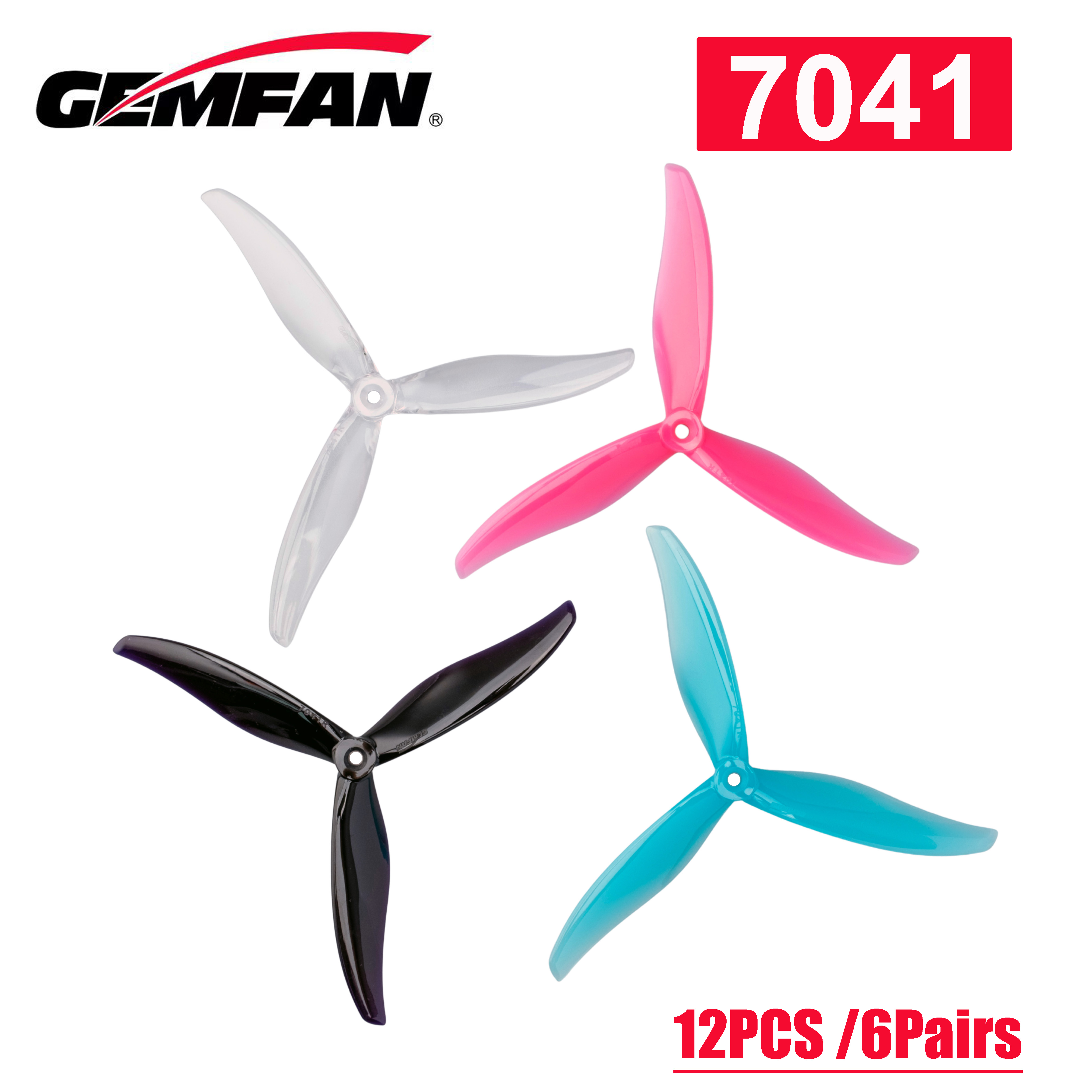 NEW12PCS /6Pairs Gemfan Flash  - Fpv Drone Propeller recension och pris