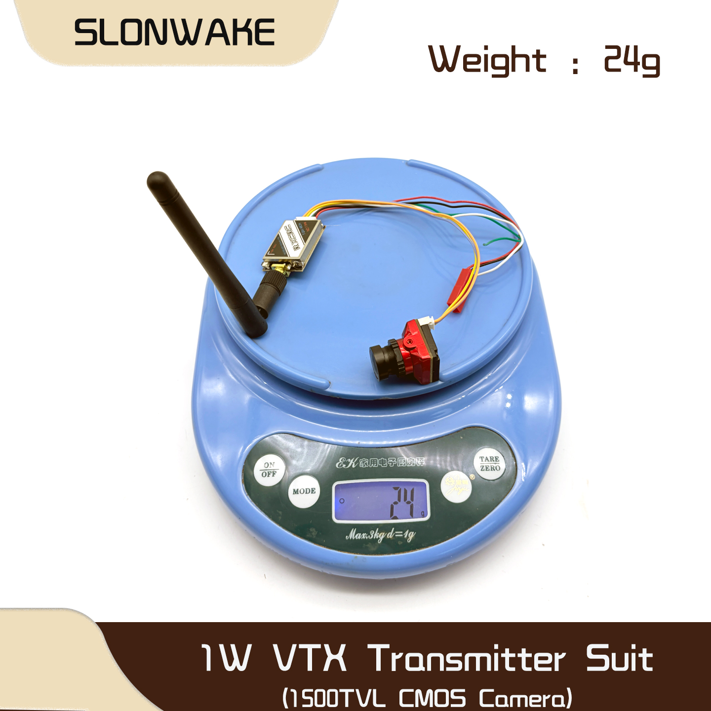SLONWAKE  5.8G 48CH 1W VTX 100 - Fpv Drone Vtx recension och pris