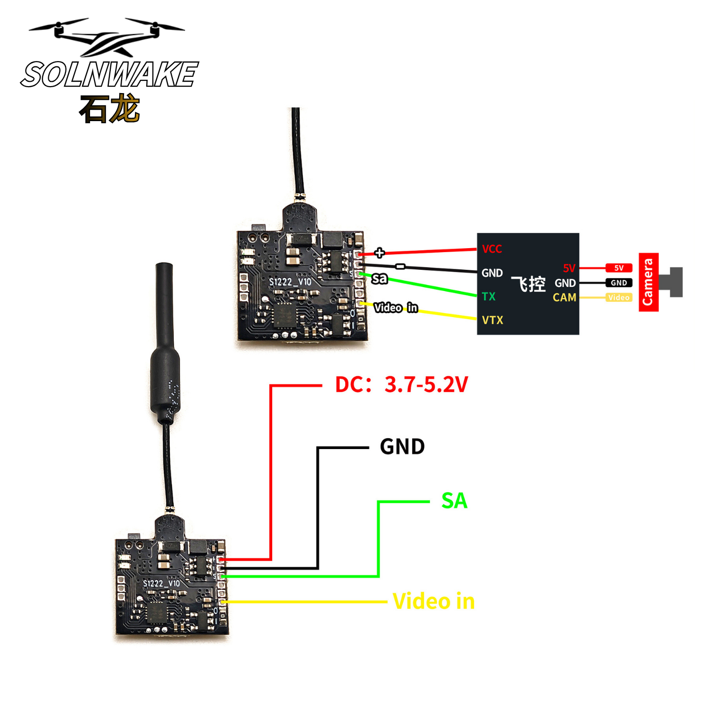 SLONWAKE Nano 5.8G 48CH 200mW  - Fpv Drone Vtx recension och pris