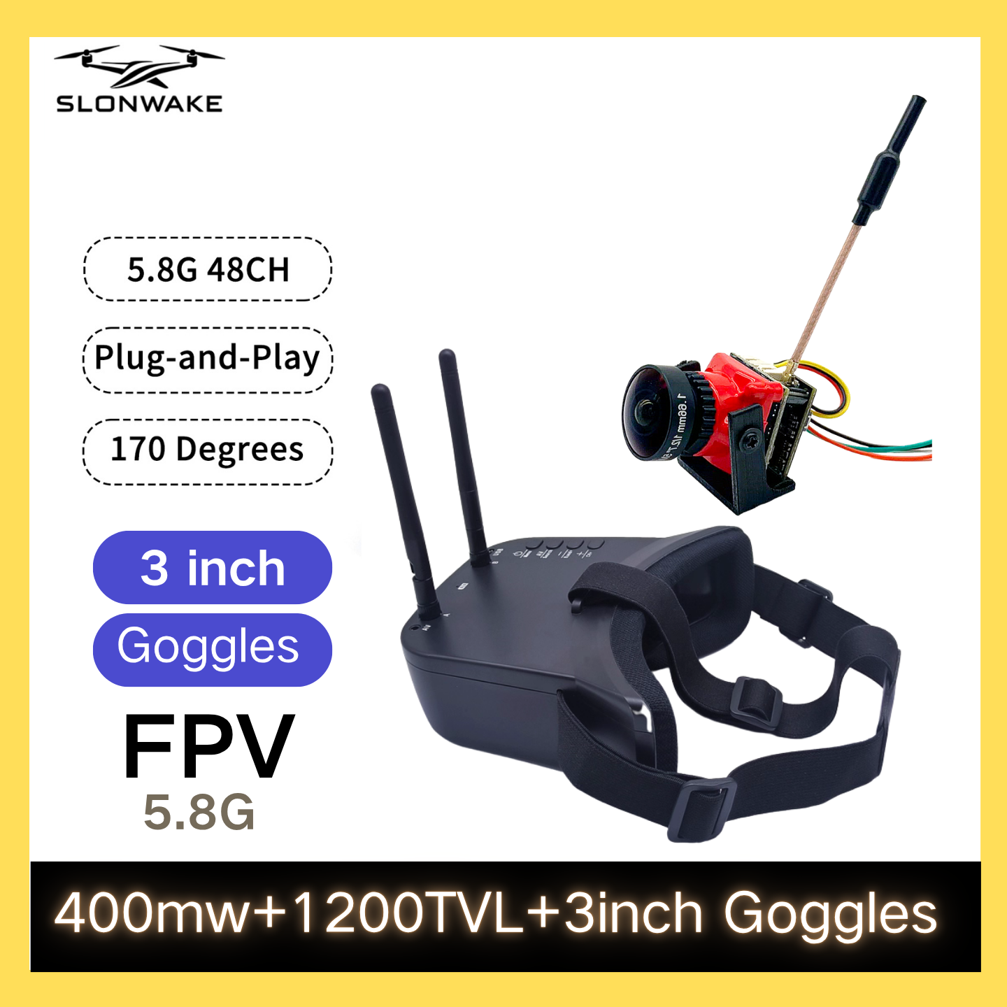 SLONWAKE 5.8G 48CH FPV 400mw V - Fpv Drone Vtx recension och pris