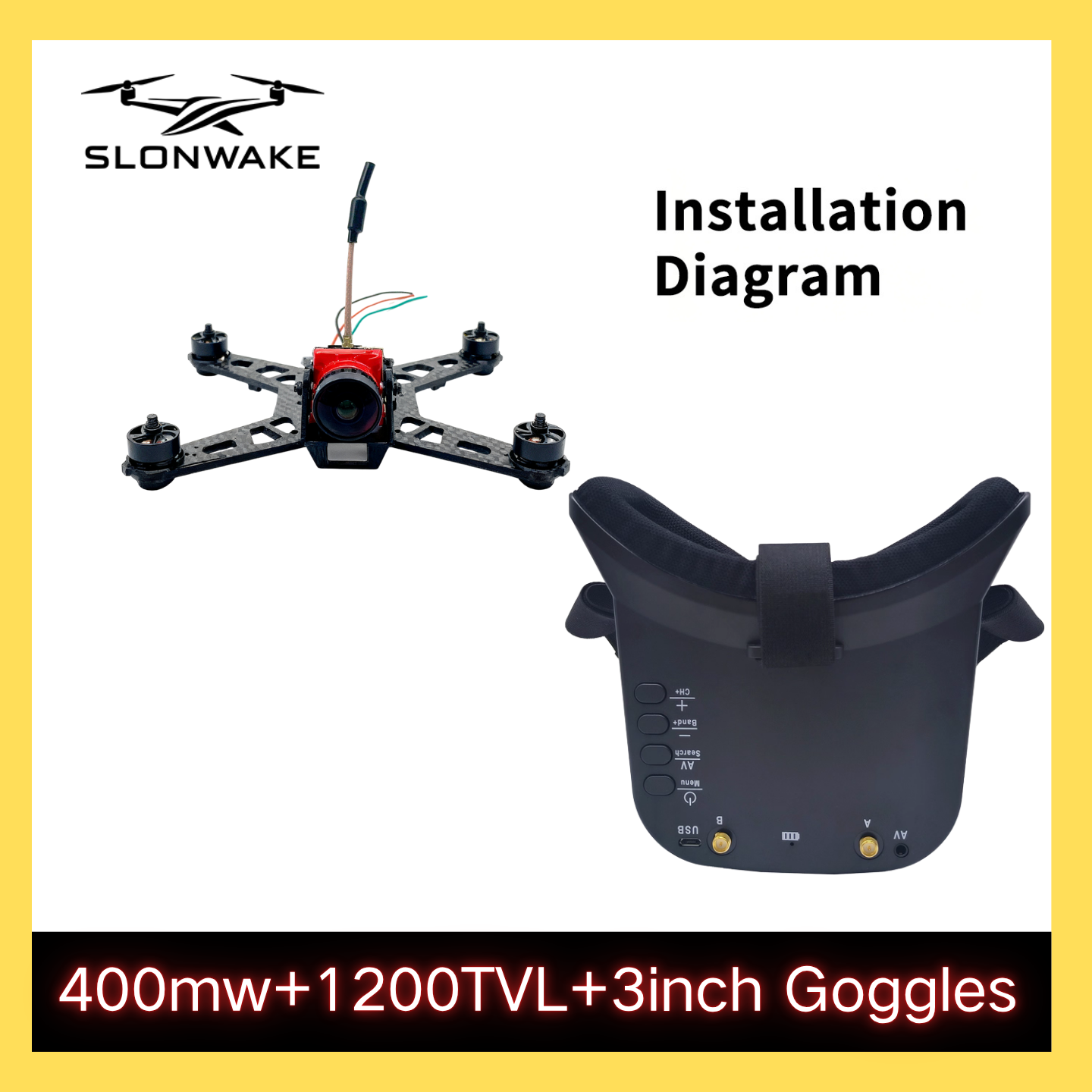 SLONWAKE 5.8G 48CH FPV 400mw V - Fpv Drone Vtx recension och pris