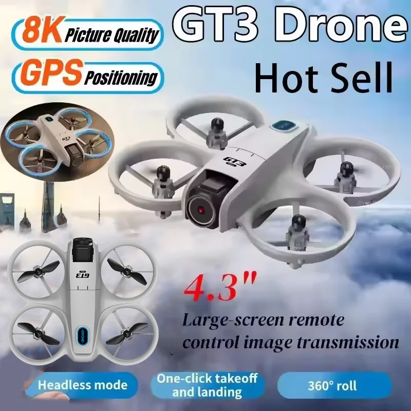 GT3 Drone 8K HD Dual Cameras G - Fpv Drone Charger recension och pris